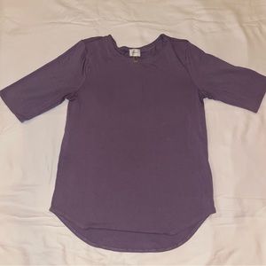 PURPLE FITTED BLOUSE